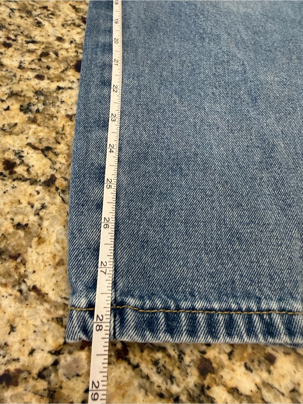 Retro vintage style straight cropped distressed boho grunge jeans SZ LG - Picture 8 of 11